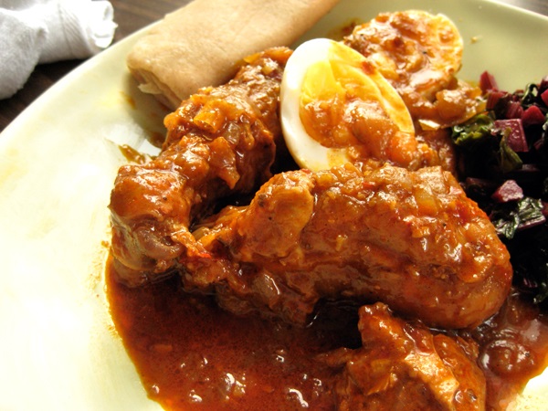 doro wet (spicy chicken stew)